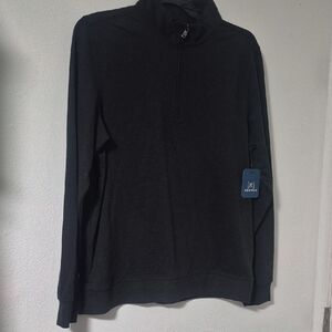 George Men's Black Quarter Zip Pullover